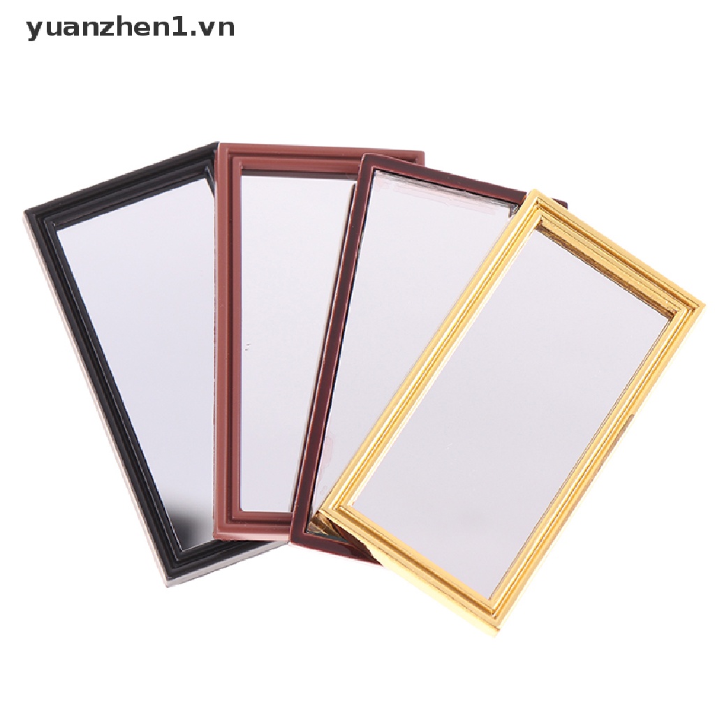 1 Gương Dán Tường Trang Trí Nhà Búp Bê Tỉ Lệ 1 / 12
