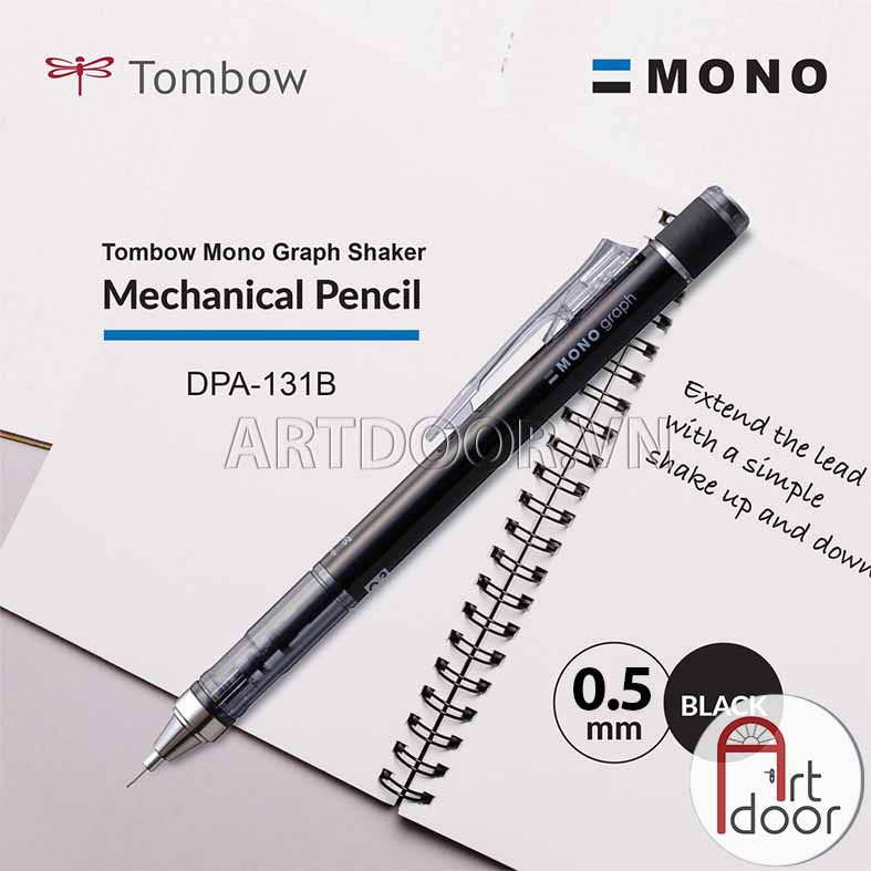 [ARTDOOR] Bút chì bấm TOMBOW Mono Graph Black (Đen, 05 mm)