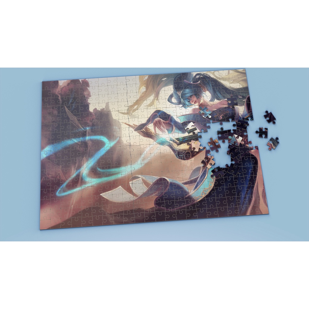 Tranh ghép hình A4, A5 League of Legends, xếp hình SONA - Mẫu 1