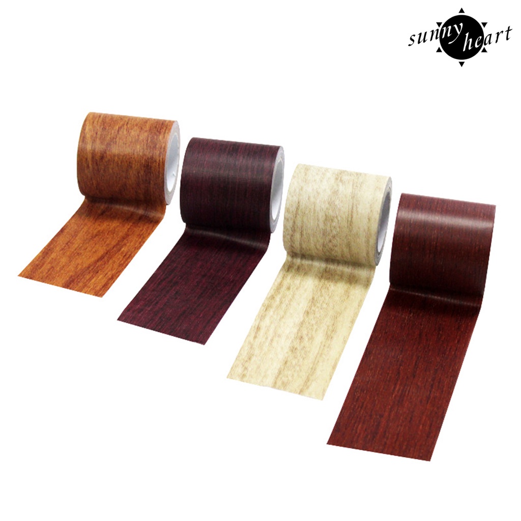 1 Cuộn Băng Keo Dán Sàn Nhà Bằng PE Họa Tiết Vân Gỗ Độ Dính Cao
