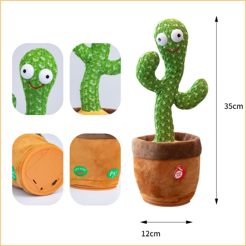 Đồ Chơi Búp Bê Nhảy Múa Xương Rồng kaktus menari 120 Đồ Chơi Trang Trí Phòng Ngủ Cho Trẻ Em