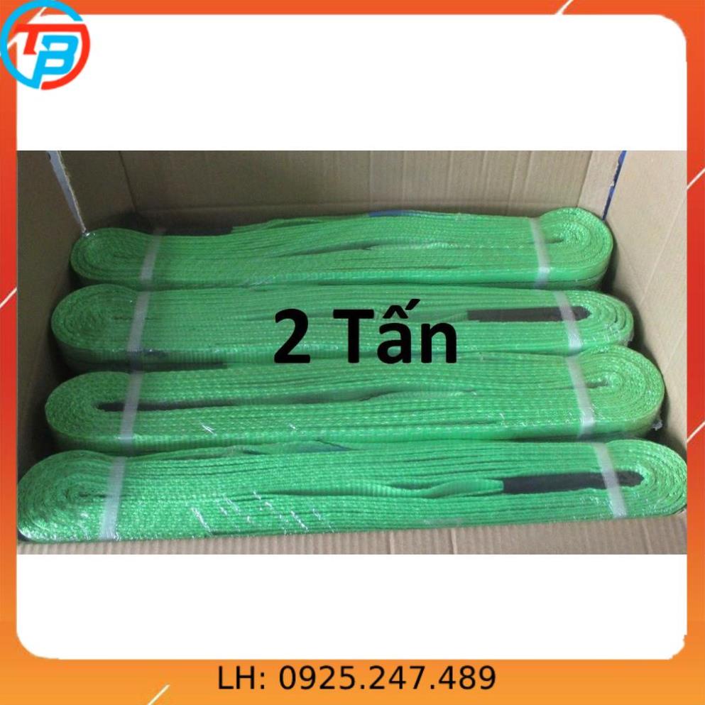 Dây cáp vải cẩu hàng 2 Tấn - bản 50mm - Hệ số 5:1 - 3 Mét CÁP THÉP Thái Bình VinàN