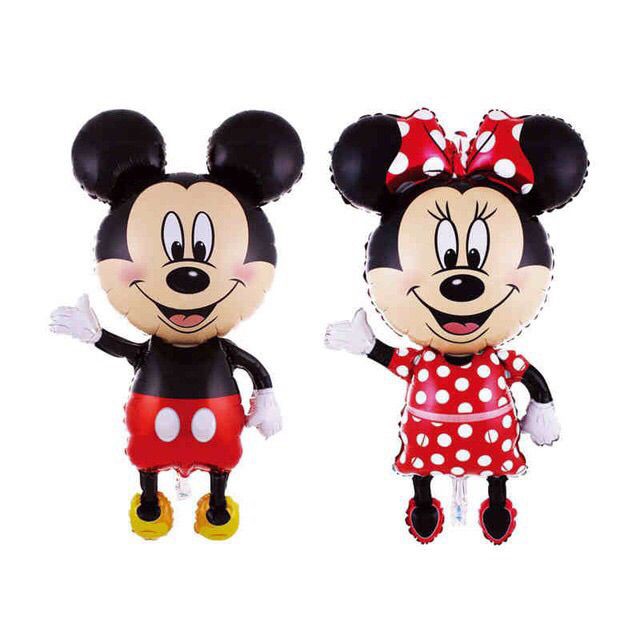 Bóng Kiếng Hình Mickey, Minnie Dành Cho Bé 1 Tuổi Đủ Loại Size (40CM, 60CM, 90CM)