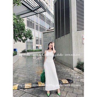 Đầm maxi hở lưng dáng dài