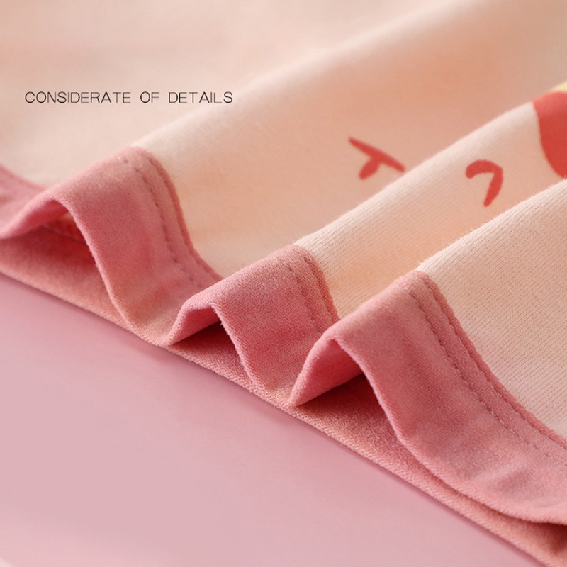 Set 3 Quần Lót Vải Cotton Thoáng Khí In Họa Tiết Tươi Tắn Phong Cách Hàn Quốc Thời Trang Hè Cho Bé Gái