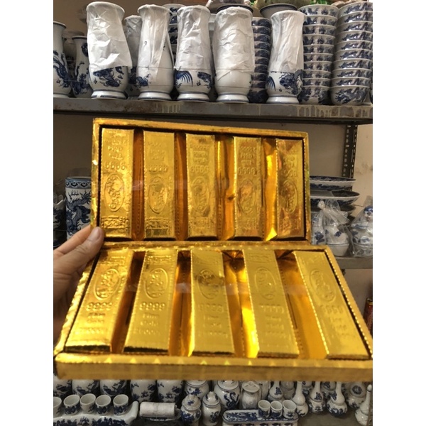 Vàng khay vàng mã vỉ 5 thanh 9999
