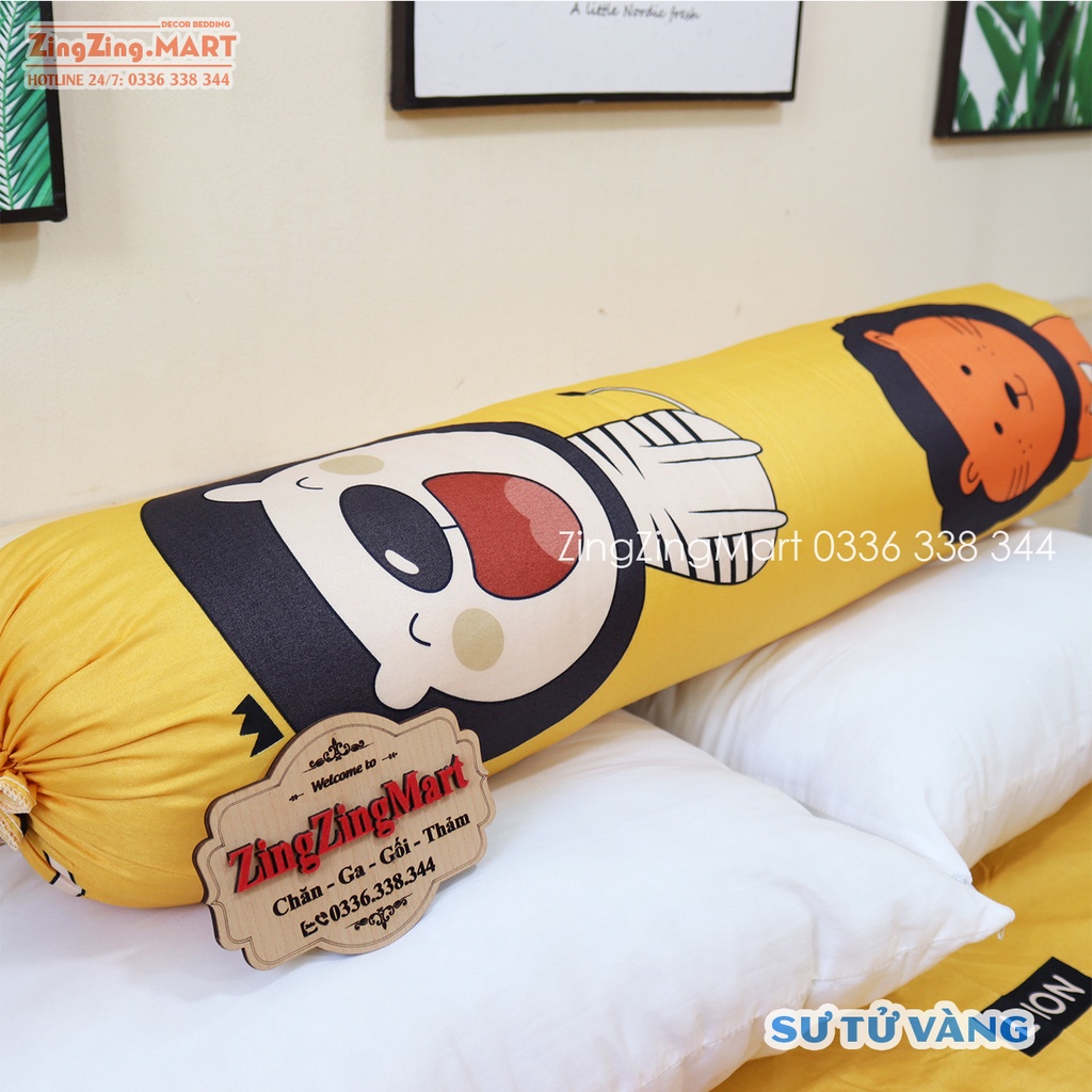 [Sale sốc] Vỏ gối ôm Cotton Poly, Kích thước 35 x 105 cm, Mẫu