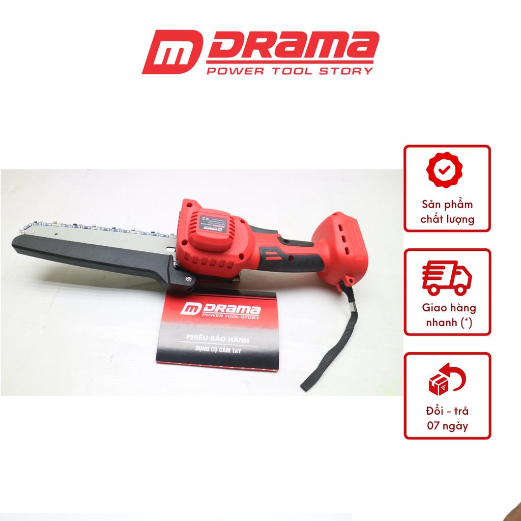 Thân Máy Cưa Xích 8 inh Dùng Pin DRAMA Chân Pin Phổ Thông Không Chổi Than