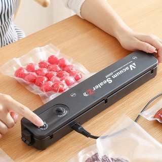 Máy hút chân không thực phẩm vacuum sealer hàn miệng túi Tặng kèm 10 túi hút máy hút chân không siêu khỏe,hết khí