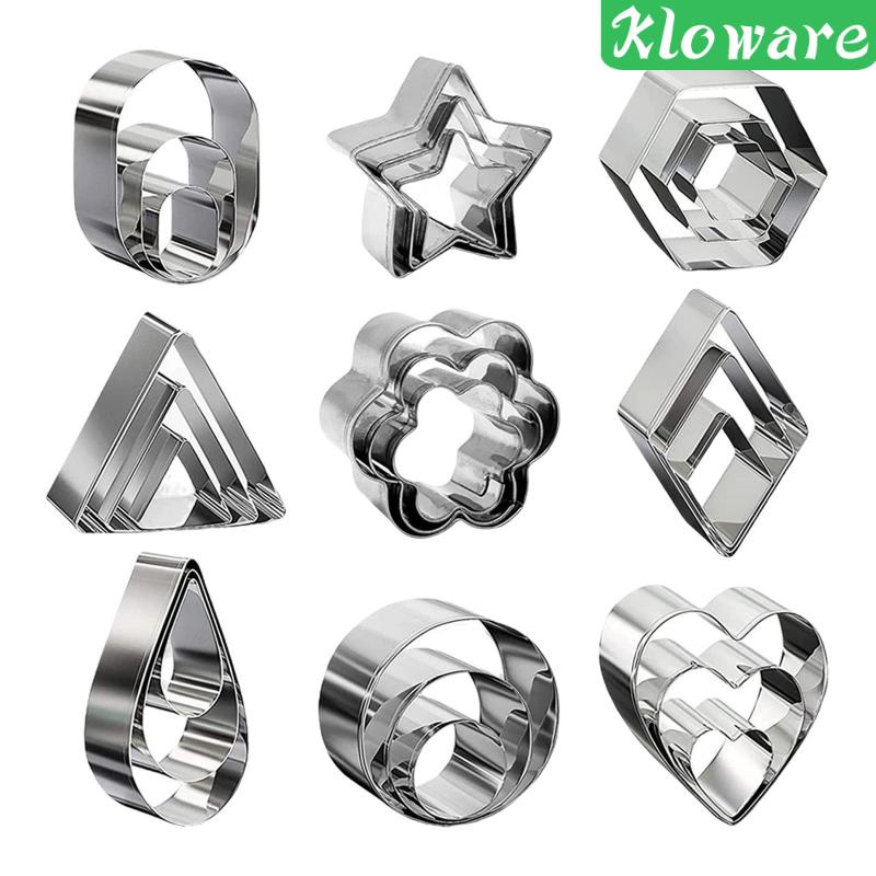 Bộ 27 Khuôn Cắt Đất Sét Bằng Thép Không Gỉ