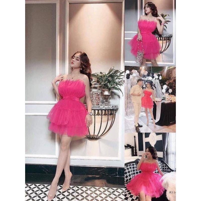 Đầm cúp xoè dún tầng siêu xinh TRIPBLE T DRESS -Size M/L - MS275V