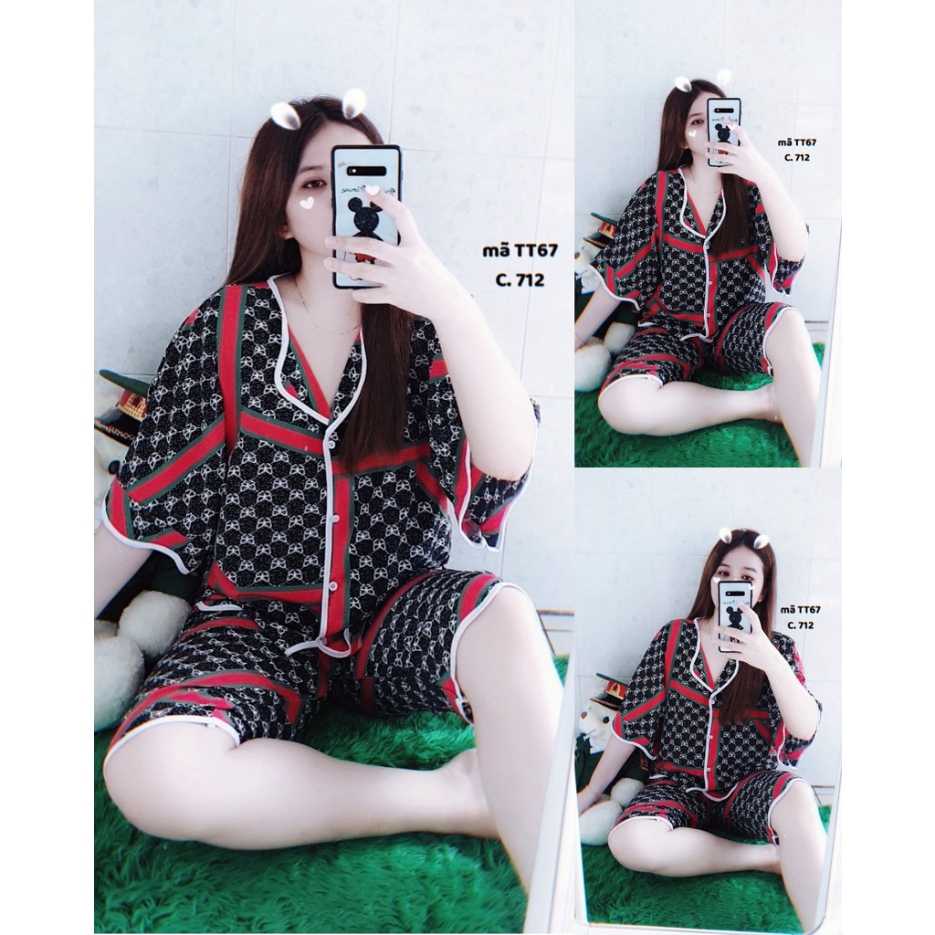 TT67 - BỘ PIJAMA QUẦN LỬNG ÁO CÁNH DƠI DƯỚI 63 KG (KÈM HÌNH THẬT 100% ) | BigBuy360 - bigbuy360.vn