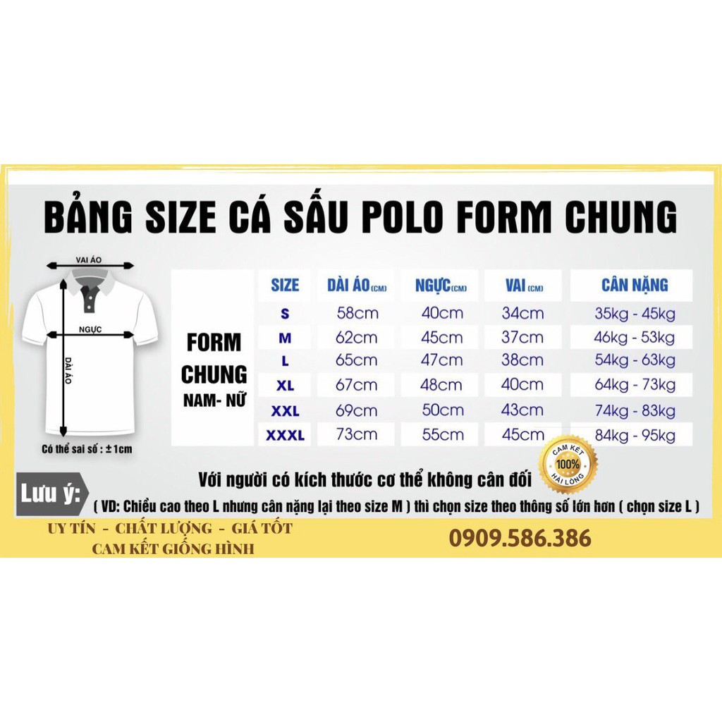 Áo polo nam nữ - Áo thun nam polo basic cao cấp trắng đen đủ size chất đẹp | BigBuy360 - bigbuy360.vn