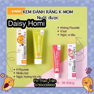 Kem đánh răng nuốt được k-mom hàn quốc 🇰🇷