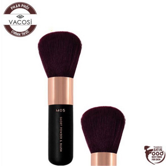 Cọ Phủ Phấn Và Má Hồng Bỏ Túi Vacosi Short Powder & Blush Brush M05 EQ58