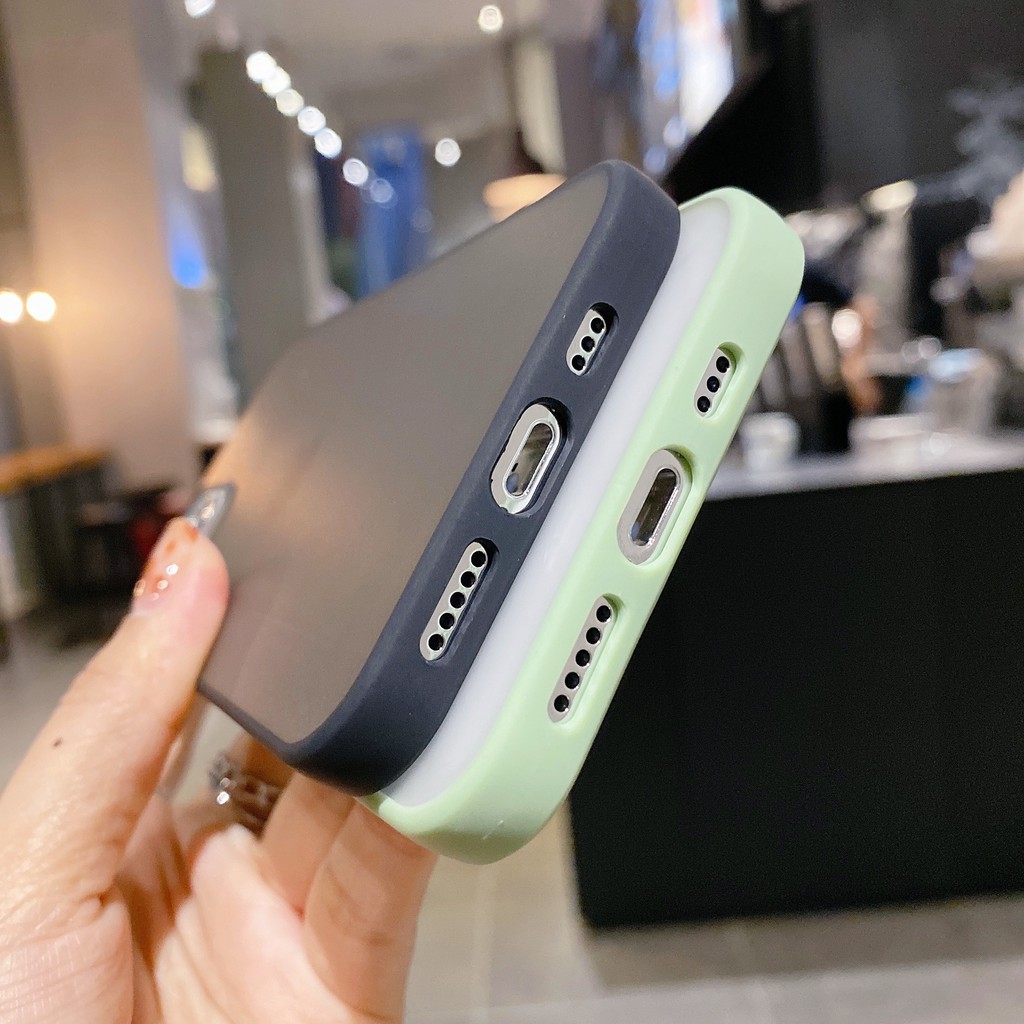 Ốp lưng màu xỉn chống sốc cho iPhone 11 Pro Max X XS XR 6 7 8 Plus SE 2020 | BigBuy360 - bigbuy360.vn
