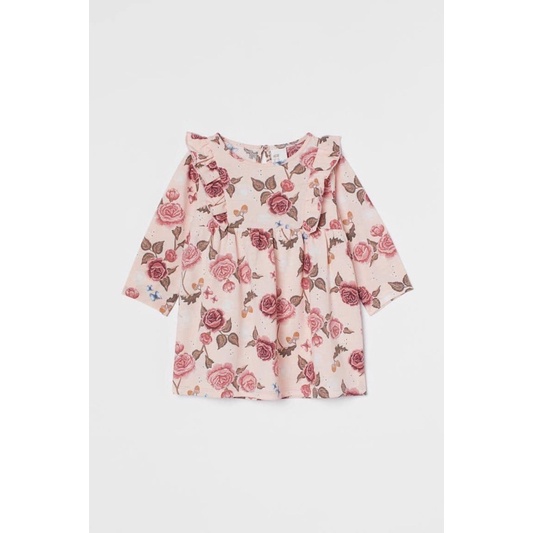 Váy cánh tiên bé gái dài tay HM Auth săn sale