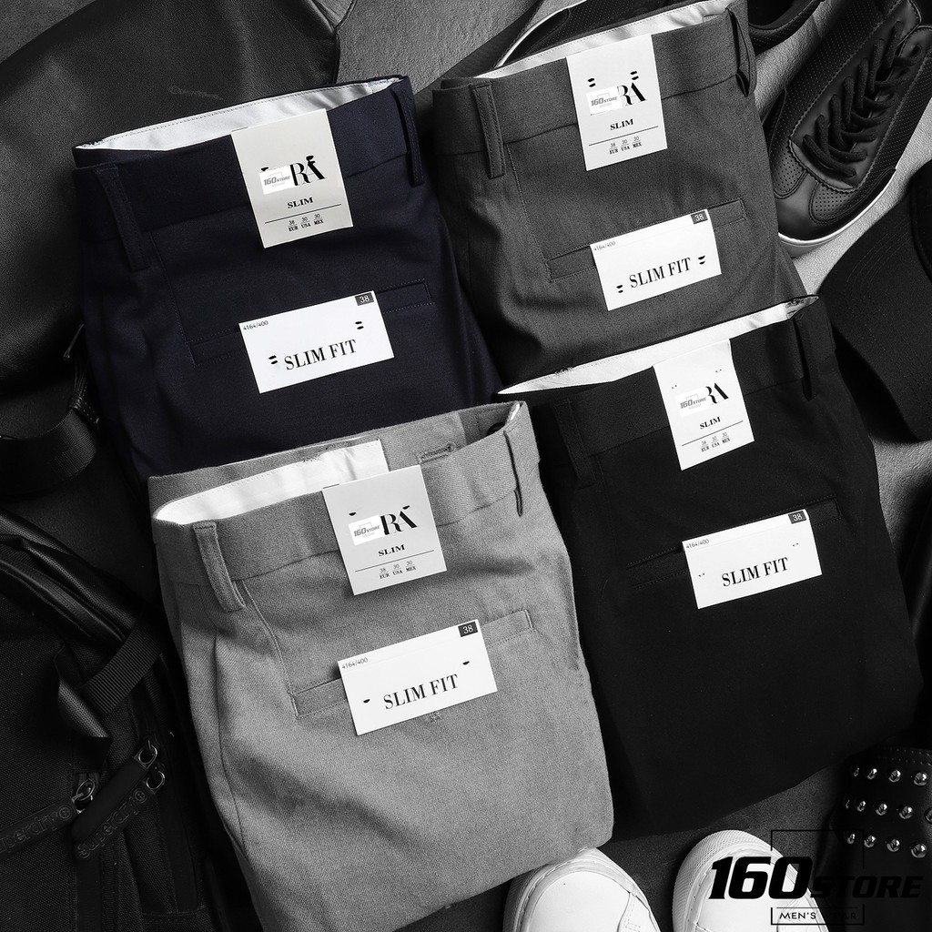 Quần âu màu đen, ống côn, dáng Hàn | BigBuy360 - bigbuy360.vn