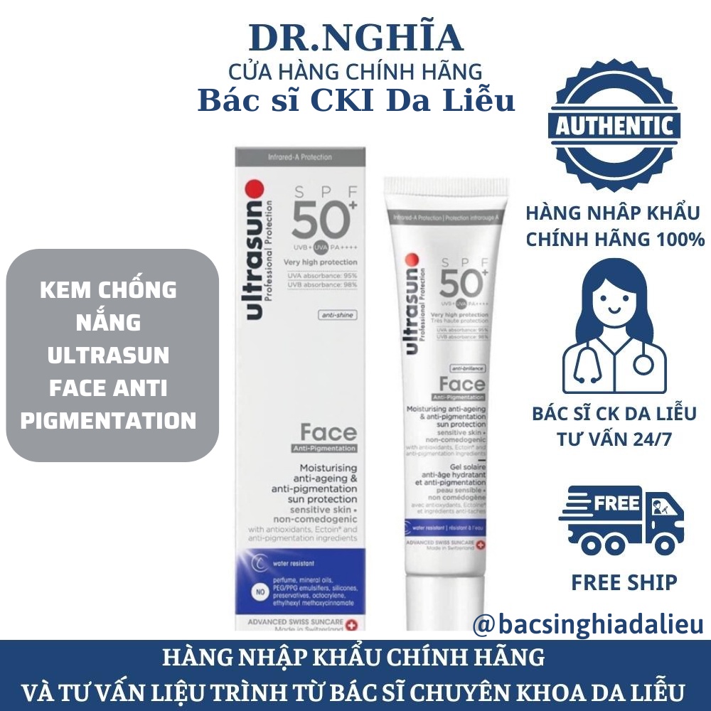 Kem Chống Nắng Ultrasun Face Anti Age & Anti-Pigmentation SPF 50+ PA++++ Chống Lão Hóa Từ Thụy Sĩ BS NGHĨA