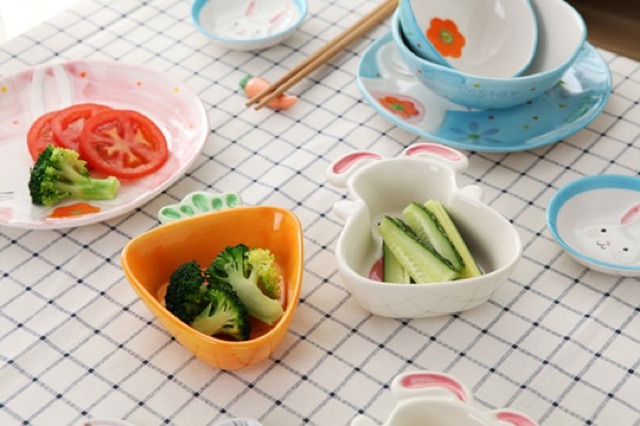 BÁT SỨ ĂN DẶM ( Hình Thỏ , Cà Rốt )