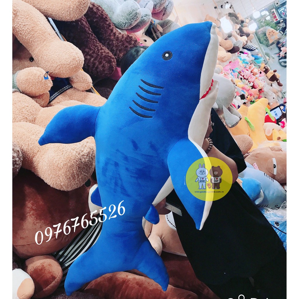 Gấu bông cá mập shark kích thước từ 50cm-1m