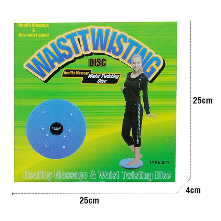 Đĩa xoay eo 360 độ tập thể dục giảm cân tại nhà xanh dương có hộp Bodysport