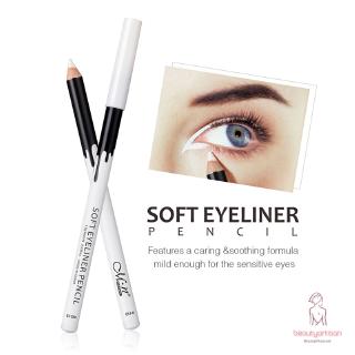 [Hàng mới về] Bút chì kẻ mắt màu trắng chống thấm nước dễ sử dụng tiện lợi