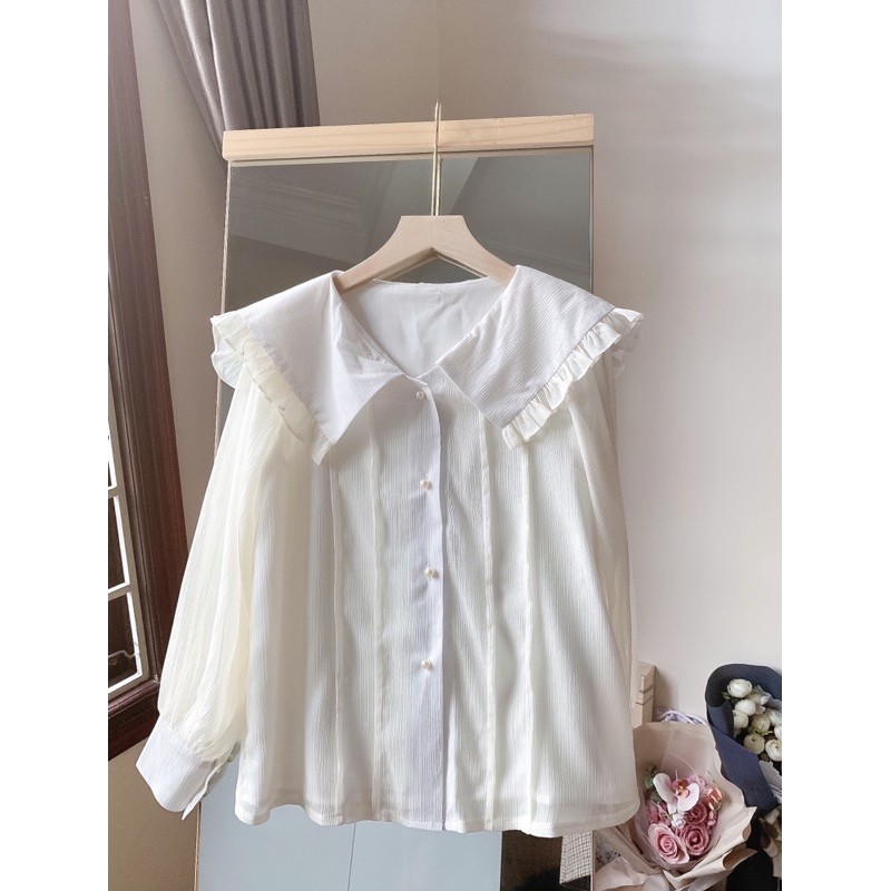 ❤️ Mirina shirt - áo sơ mi lụa cát 2 lớp