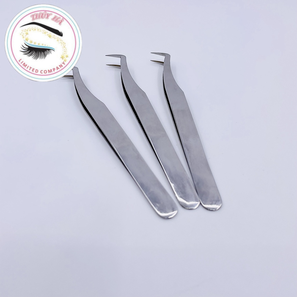 NHÍP NỐI MI VOLUME MEGA BẠC PHỦ NHÁM NANO _ dụng cụ nối mi_THÚY HÀ