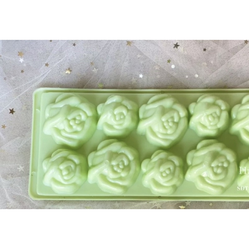 💥 Khay Hoa Hồng, Làm Bánh, Làm đá, Đổ Rau Câu