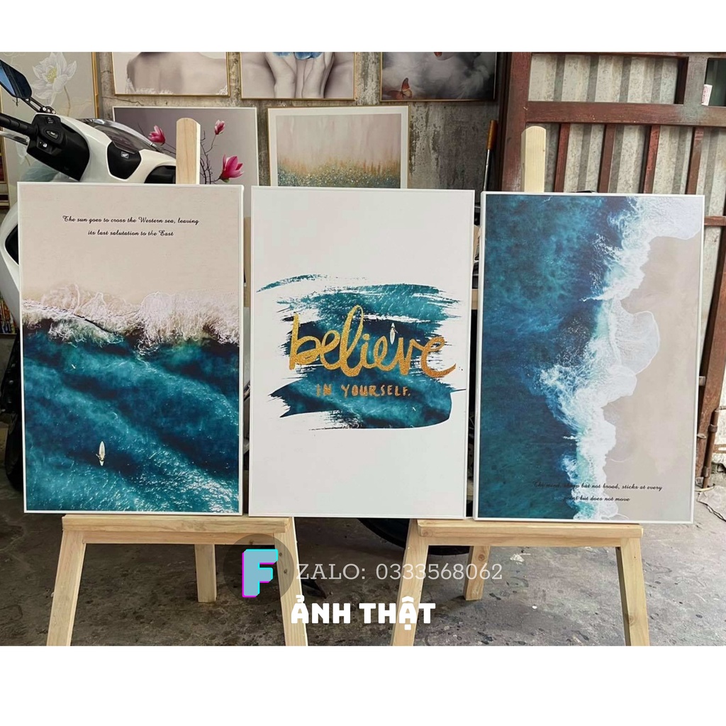 Tranh Treo Tường Canvas,Tranh treo phòng khách,phòng ngủ,cầu thang đẹp⚡FREE SHIP⚡Mẫu phong cảnh biển,giá rẻ