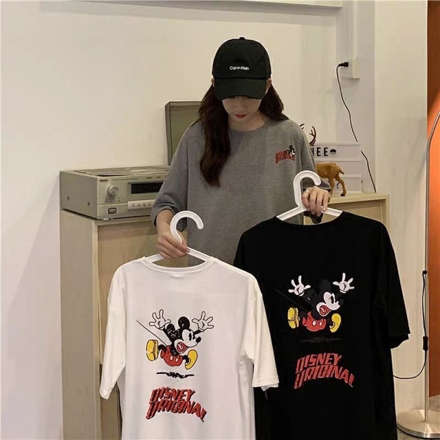 ÁO THUN TAY LỠ MICKEY DISNEY ❤️ UNISEX NAM NỮ 🧸FREESHIP🧸 | BigBuy360 - bigbuy360.vn