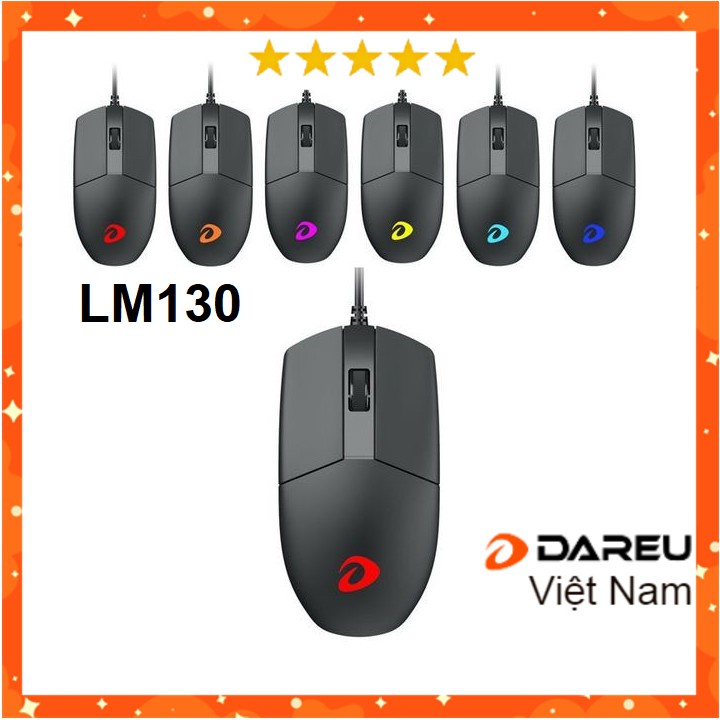 Chuột DAREU LM130 (MULTI-LED, USB) có dây ChopperGaming