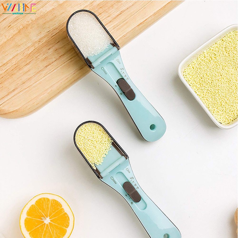 Có Thể Điều Chỉnh Thìa Đo Nhựa Điều Chỉnh Kỹ Thuật Số Thìa Đo Dụng Cụ Nướng Bánh Phụ Kiện Nhà Bếp Waitime