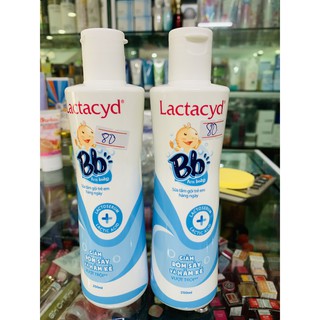 Sữa Tắm Gội Hằng Ngày Cho Bé Lactacyd BB (250ml) + Khuyến mại chai 60ml