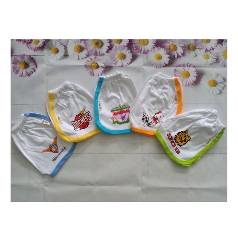 Combo 5 quần ngắn cotton viền bo thể thao cho bé 5-30kg