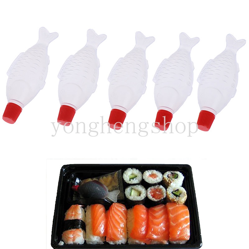 Set 3 Bình Đựng Nước Sốt, Giấm Hình Con Cá Mini