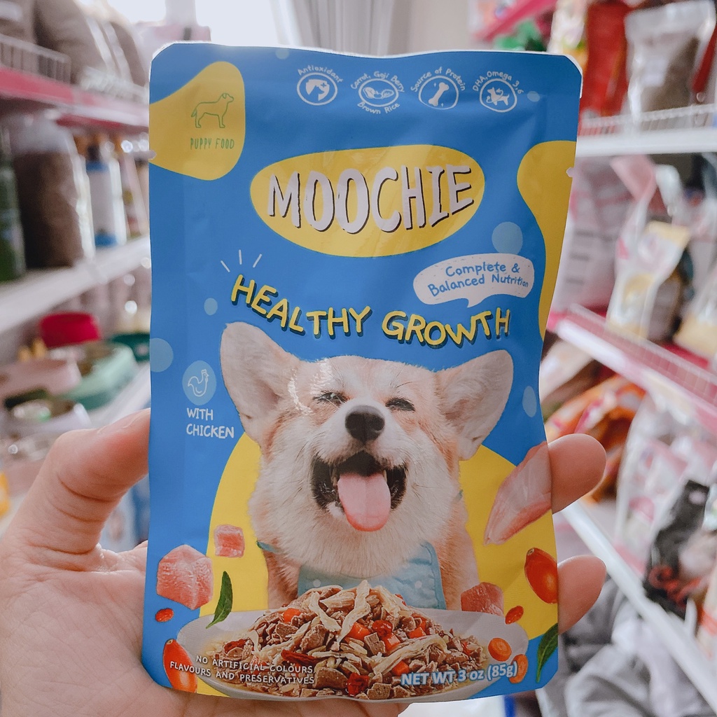 Pate MooChie Gà Sốt Cho Chó Mọi Lứa Tuổi 85g (Thái Lan)