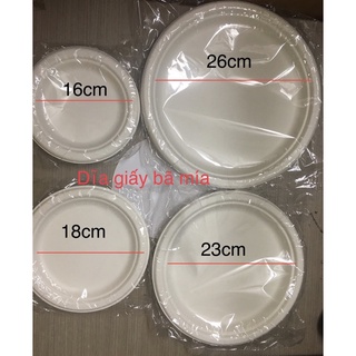 Set 10 dĩa giấy BMD tròn 26cm