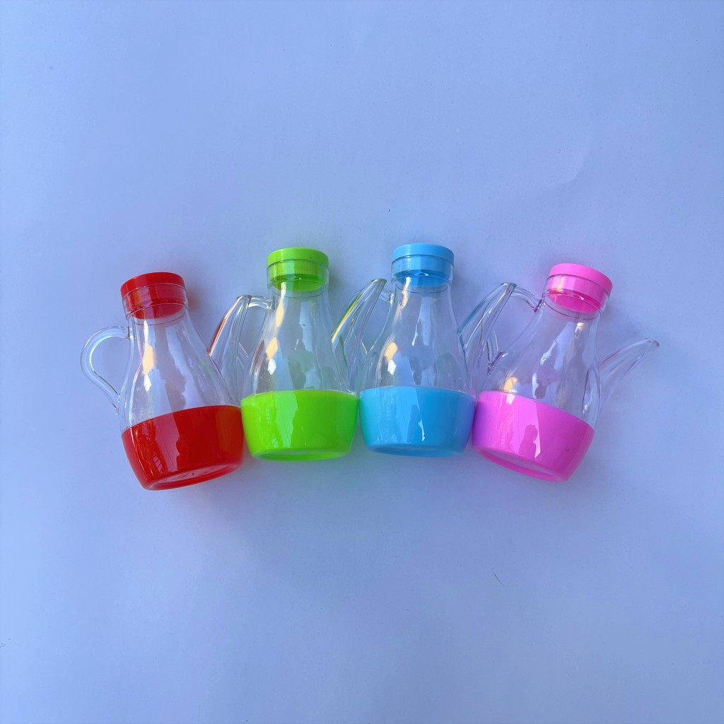 Bình đựng nước mắm nhỏ để bàn có vòi trong suốt, sản phẩm an toàn, không có bpa, cọ rửa dễ dàng tại gia dụng Du Thủy