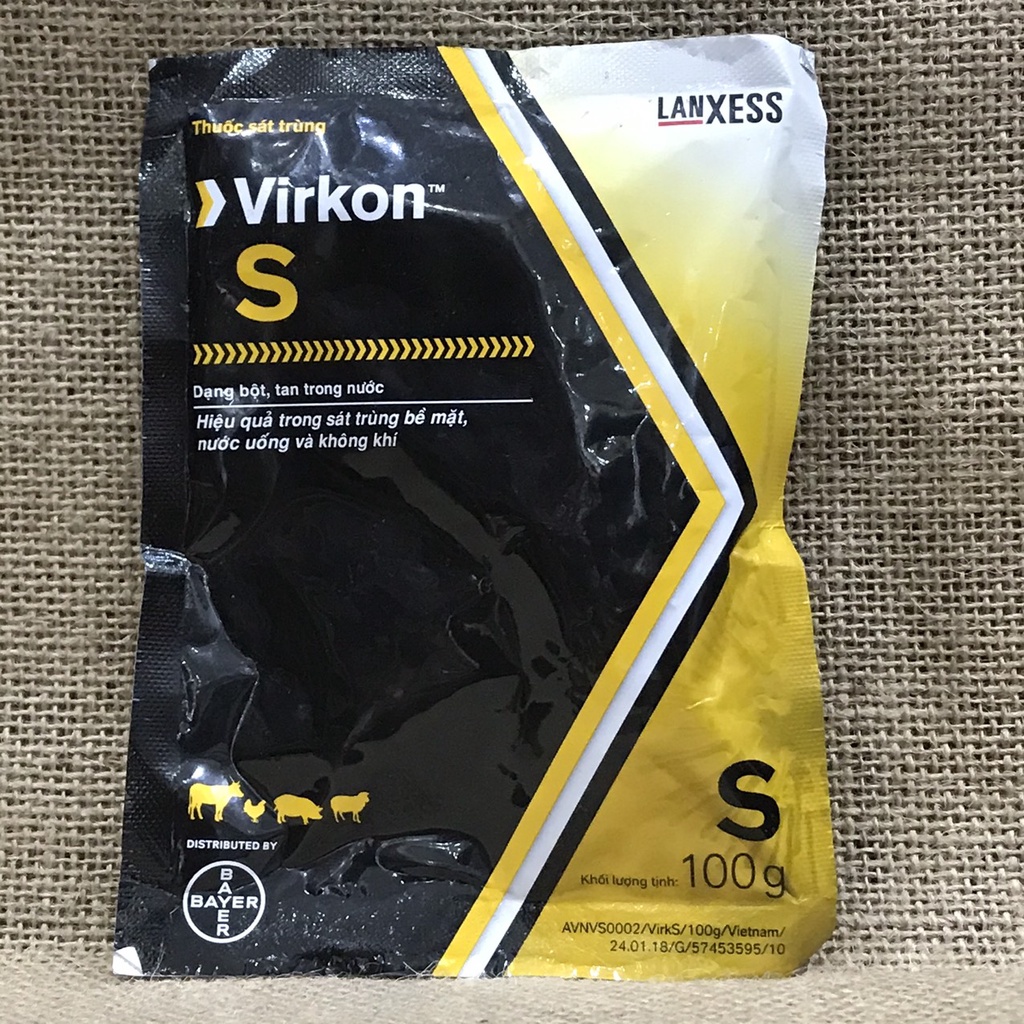 VIRKON S (gói 10g & 100g ) - Pha Nước Sát Trùng Môi Trường , Nhà Vật Nuôi