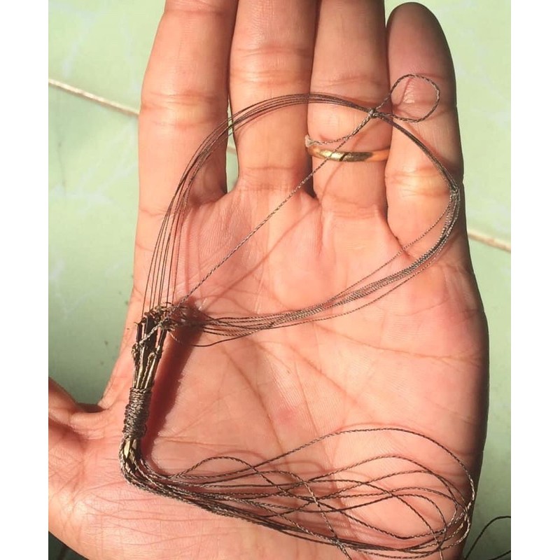 Giò Bẫy Cu Gáy Cáp Lụa Siêu Mịn 7 Châ Đồng