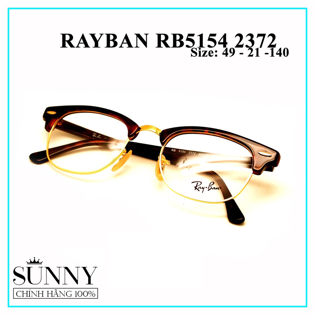 Gọng kính Rayban RB5154-2372 - sp chính hãng có tem thẻ bảo hành toàn quốc, thiết kế dễ đeo bảo vệ mắt
