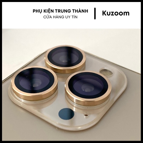 Lens bảo vệ camera iPhone 13 Pro/13 Pro Max/14 Pro/14 Pro Max15 Pro/15 Pro Max chính hãng Kuzoom