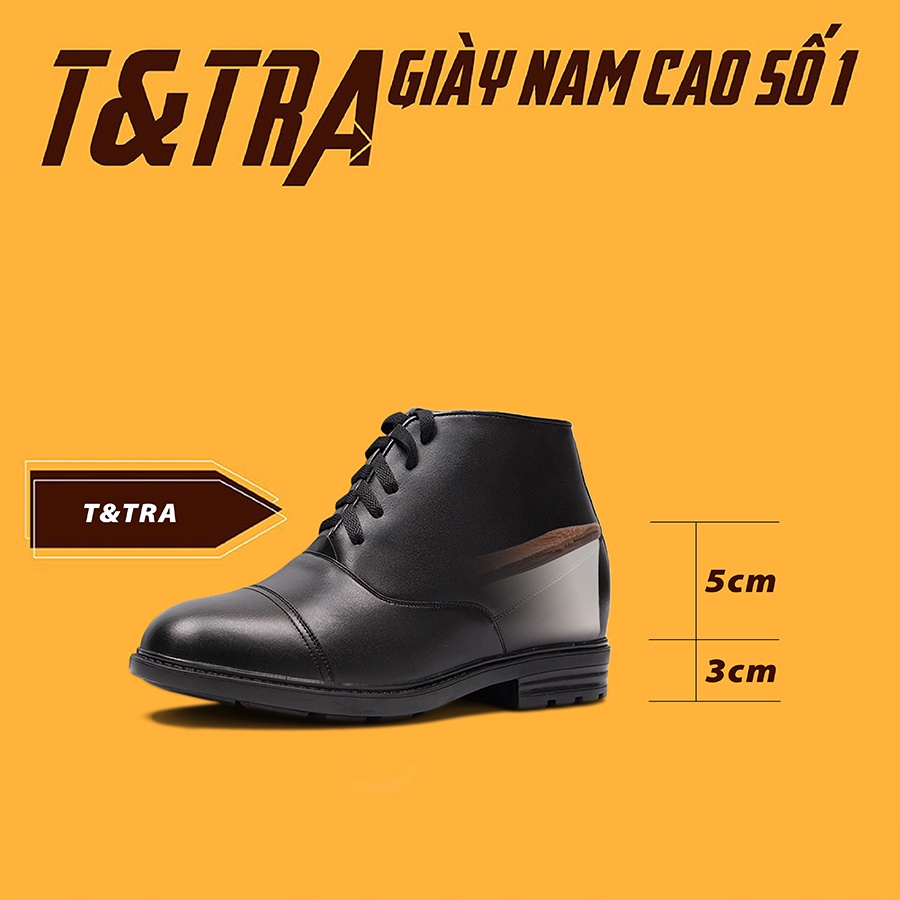 [ 8CM ] Giày Độn Nam T&amp;TRA T106Đ