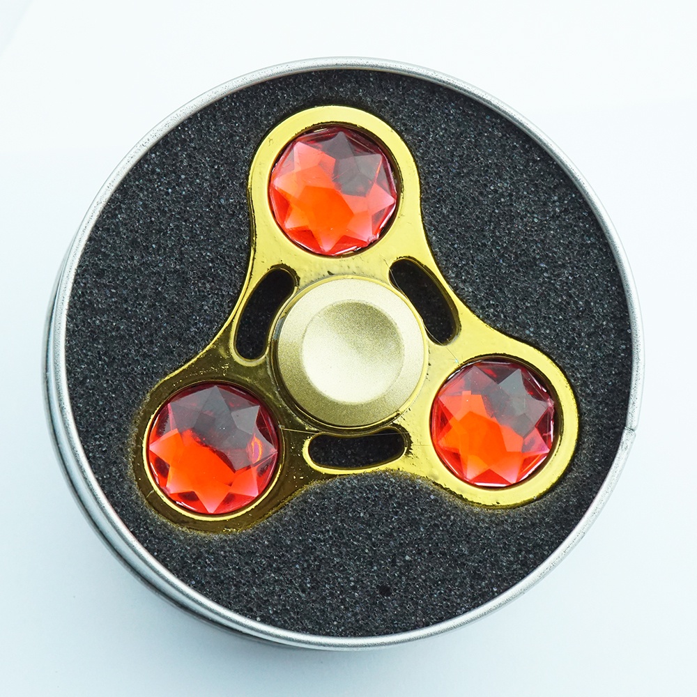 Con Xoay Tròn Hand Fidget Spinner 3 cạnh Đính đá màu 60-120 giây Legaxi HSCD