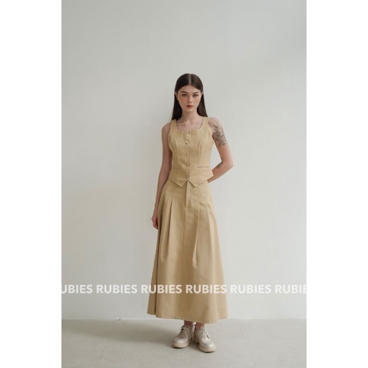 Chân váy kaki dài CHARLY SKIRT by RUBIES