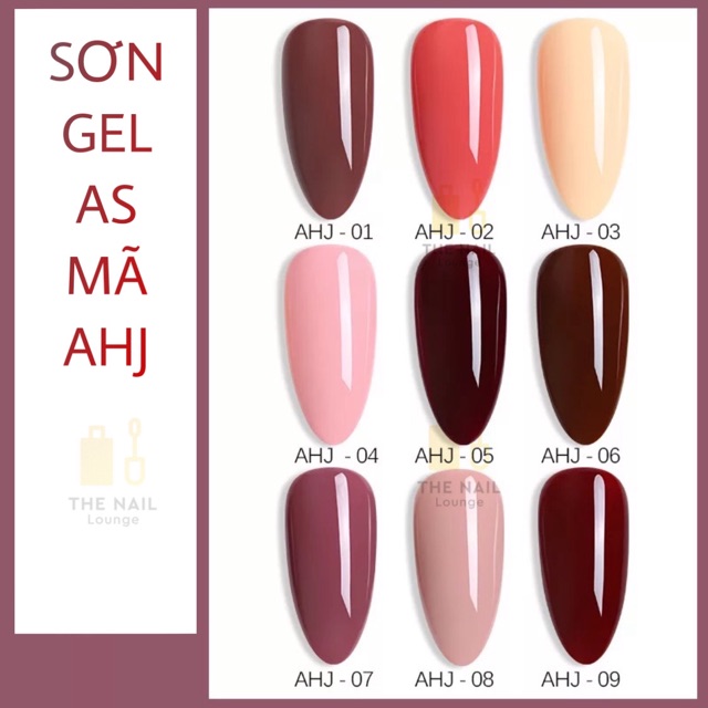 Sơn gel AS mã AHJ (A4) chai đỏ 15ml chính hãng