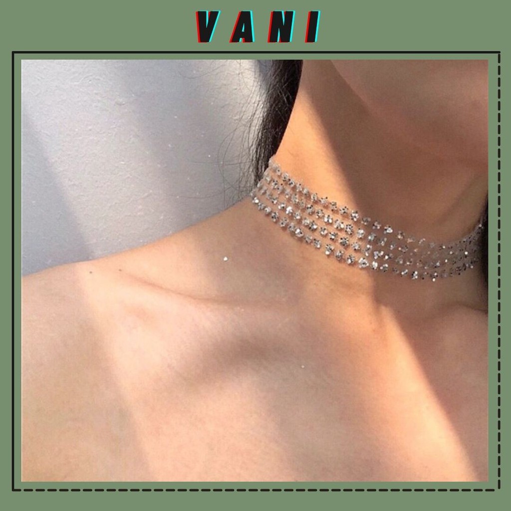 Choker Vòng Cổ Lấp Lánh Lưới Kim Tuyến Sexy - Vani Store