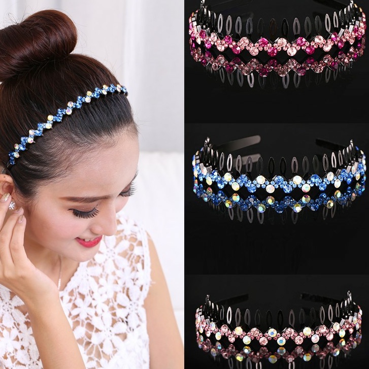 Bờm Xước Tóc - Lược cài tóc đính hạt đá Băng Đô chống trượt thanh lịch Phong Cách Hàn Quốc T2 - 𝗚𝗜𝗔𝗗𝗨𝗡𝗚𝗛𝗔𝗡𝗢𝗜𝟯𝟵